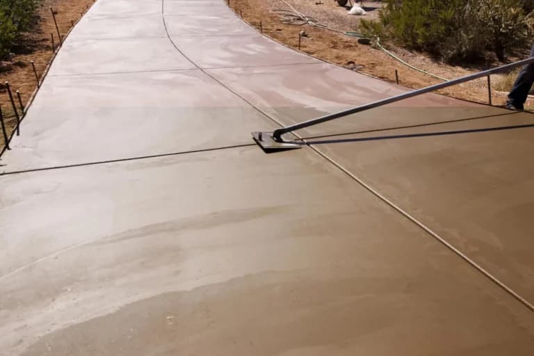 Concrete repair in progress